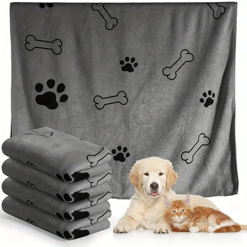 Quick-Drying Microfiber Dog & Cat Bath Towel