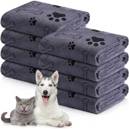 Quick-Drying Microfiber Dog & Cat Bath Towel