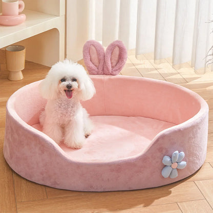 Soft Washable Pet Bed for Dogs & Cats