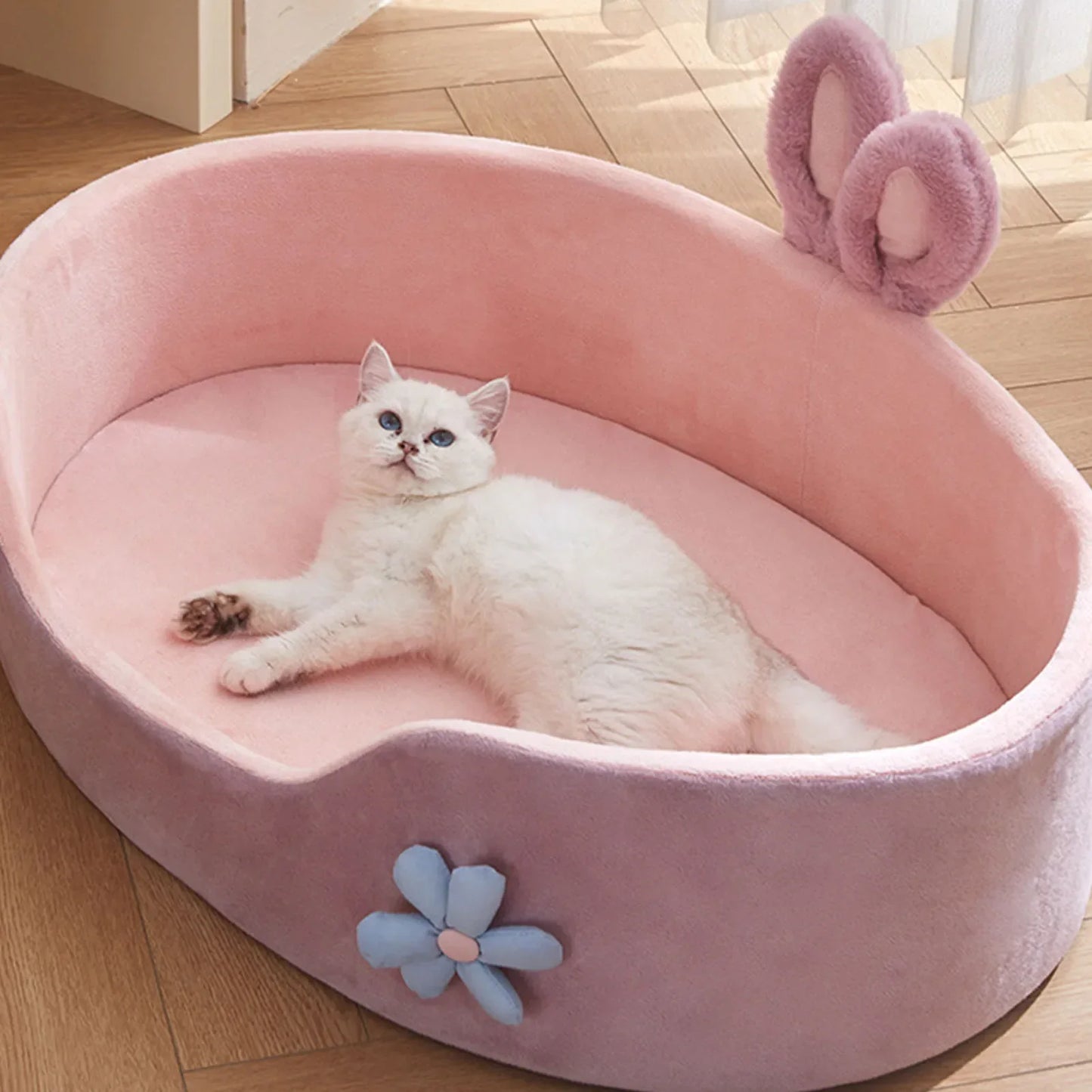 Soft Washable Pet Bed for Dogs & Cats