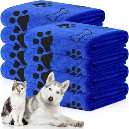 Quick-Drying Microfiber Dog & Cat Bath Towel