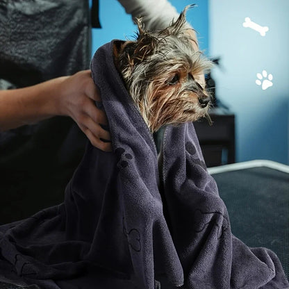 Quick-Drying Microfiber Dog & Cat Bath Towel