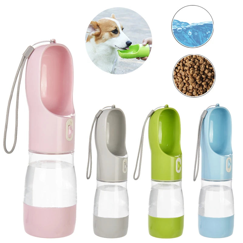 Dog Water Bottle For Pet Dogs Cats Water Feeder Bowls Outdoor Travel Leakproof Puppy Drinking Container Pug Chihuahua Labrador