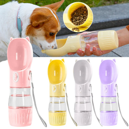 Dog Water Bottle For Pet Dogs Cats Water Feeder Bowls Outdoor Travel Leakproof Puppy Drinking Container Pug Chihuahua Labrador