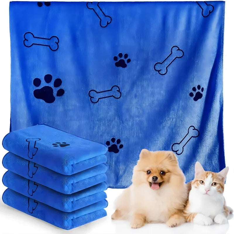 Quick-Drying Microfiber Dog & Cat Bath Towel