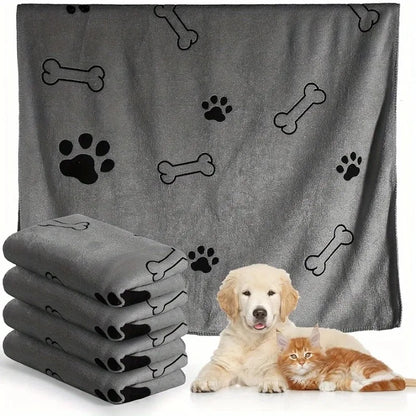 Quick-Drying Microfiber Dog & Cat Bath Towel